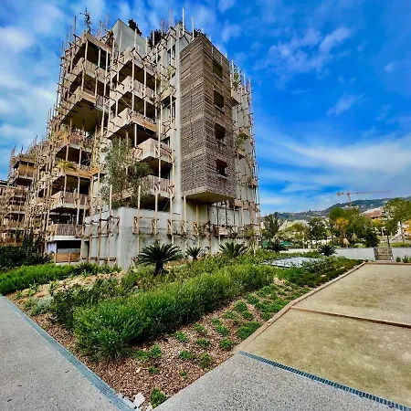 Riviera - Superbe 3 Pieces Avec Terrasse Plein Sud Et Parking Ac- La Terrasse Du Jardin Du Ray Apartment Nice
