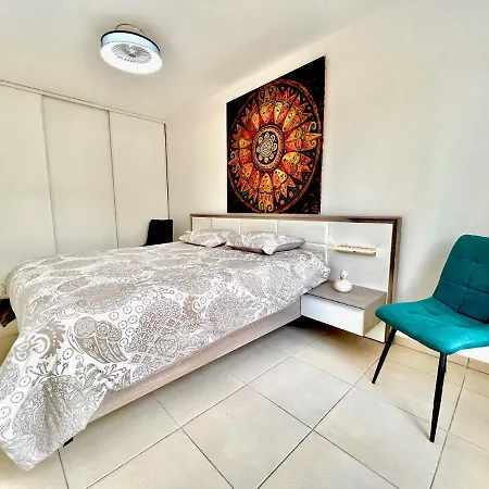 Riviera - Superbe 3 Pieces Avec Terrasse Plein Sud Et Parking Ac- La Terrasse Du Jardin Du Ray Apartment