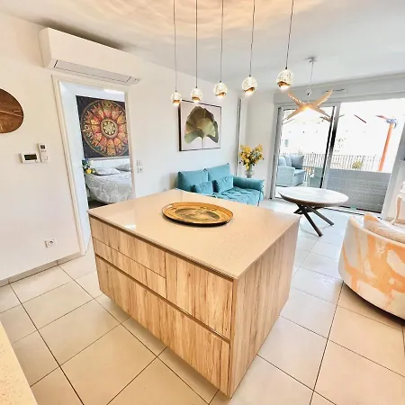 Riviera - Superbe 3 Pieces Avec Terrasse Plein Sud Et Parking Ac- La Terrasse Du Jardin Du Ray