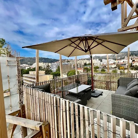 Apartment Riviera - Superbe 3 Pieces Avec Terrasse Plein Sud Et Parking Ac- La Terrasse Du Jardin Du Ray Nice