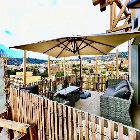 Riviera - Superbe 3 Pieces Avec Terrasse Plein Sud Et Parking Ac- La Terrasse Du Jardin Du Ray Apartment *
